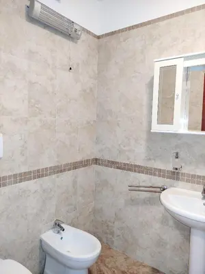 a bathroom with a toilet and a sink at Apartments Altea in Rafailovici