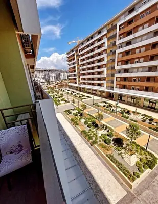 a view from a balcony of a building at New York - Central Point in Podgorica