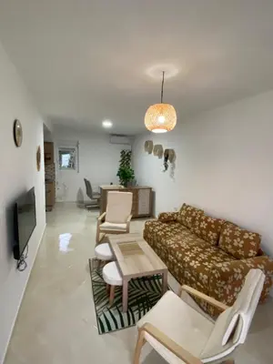 a living room with a couch and chairs and a tv at Kotor Apartman Green Sailor in Kotor