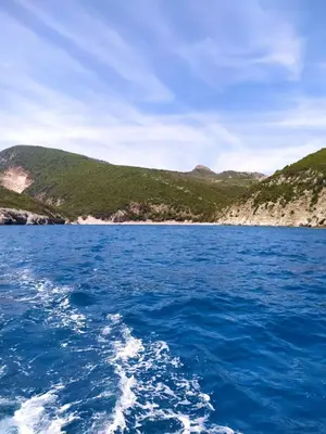 a view of the ocean from a boat at BOK HOLIDAY HOME Petrovac in Petrovac na Moru