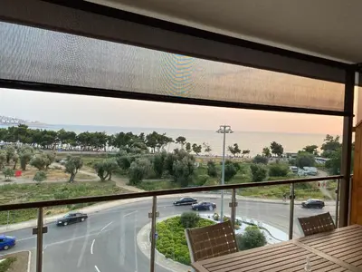 a view of a highway from a balcony at Bitcoin and Ethereum Deluxe Apartments in Bar