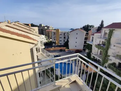 a view of a city from a balcony at Good morning Petrovac in Petrovac na Moru