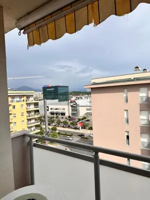 a view of a city from a balcony at Apartman Natalia in Podgorica
