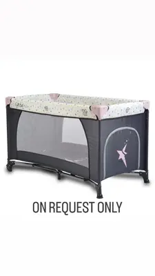 a bed frame with a mattress on request only at Apart-Hotel Prestige in Ulcinj