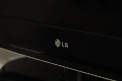 a close up of the lg logo on the side of a car at Apartment Alexandra in Budva