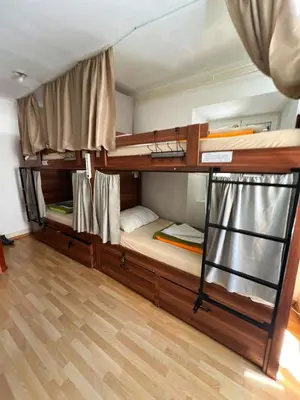 a couple of bunk beds in a room at FREEDOM HOSTEL in Budva