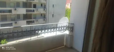 a view of a balcony of a building at Apartman Becici beach in Becici