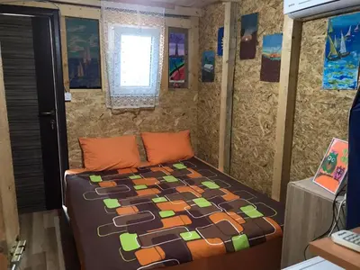 a bedroom with a bed in a room at Veličanka in Ulcinj