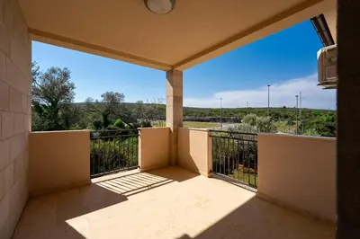 a view from the balcony of a house at Villa Stemi in Tivat