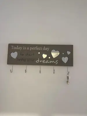a sign that says today is a perfect day to start living your dreams at Apartman Na pjenu od mora Becici in Budva