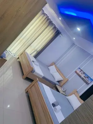 an overhead view of a bedroom with two bunk beds at Keno & Keon in Ulcinj