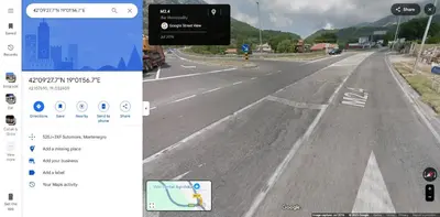 an image of an empty road with an arrow on the road at Vesela vila in Sutomore