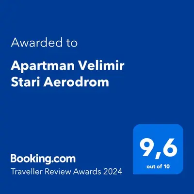 a screenshot of a phone with the text awarded to aprilanan vitamin staradium at Apartman Velimir Stari Aerodrom in Svijetin Brijeg