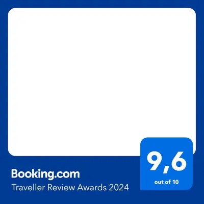 a screenshot of the travel review awards screen at Apartman Velimir Stari Aerodrom in Svijetin Brijeg
