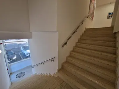 a view of a staircase in a building at Motel Celebic in Podgorica