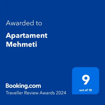 a screenshot of a phone with the text awarded to agreementsmith at Apartament Mehmeti in Ulcinj