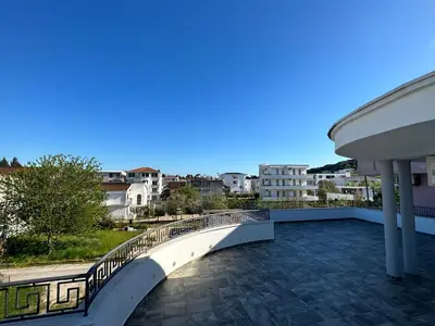 a bridge over a walkway on top of a building at Apartments Near The Coast - Milla in Ulcinj