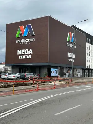 a mecca center on the side of a road at Selena apartment in Podgorica