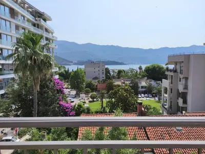 a view of a city from a balcony at Apartments Mara Lux in Budva