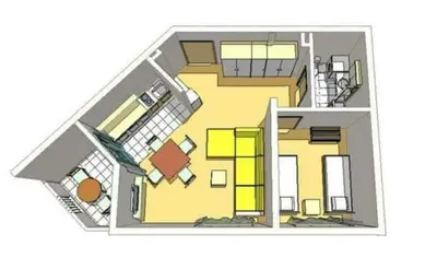 a floor plan of a house at Meri in Bar