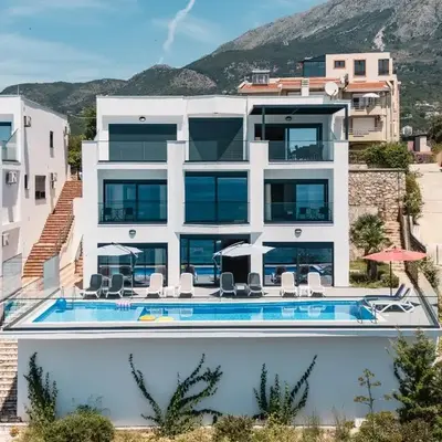 Seafront Villa with Private Pool in Dobra Voda