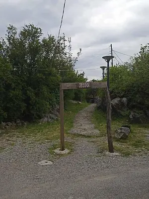 a sign that says locoit on a dirt road at Feel the Karuch in Cetinje